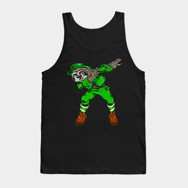 Sloth Dabbing Green St Patricks Day Tank Top by ShirtsShirtsndmoreShirts